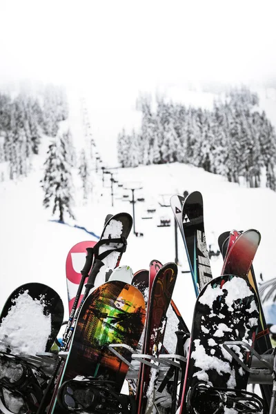 Pila Snowboard Sci Bachelor Bend Oregon — Foto Stock