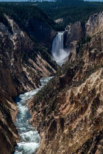 Ett Episkt Landskap Ravinen Mellan Stora Bergs Kedjorna — Stockfoto