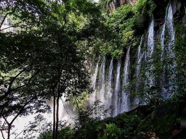 Group Waterfalls Middle Wild Jungle — ストック写真