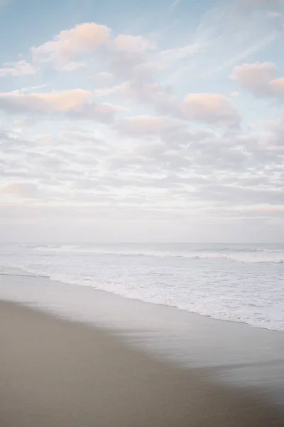 Портрет Синього Рожевого Пляжів Північній Кароліні — стокове фото