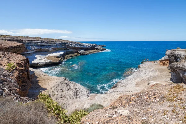 Hermosa Cala Virgen Roca Natural Océano Atlántico Fondo Tenerife Islas — Foto de Stock