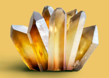 sitrine mineral numune taş kaya jeoloji cevheri kristal