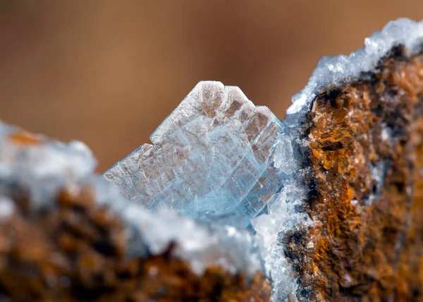 Baryt Mineralprobe Stein Berggeologie Edelstein Kristall — Stockfoto