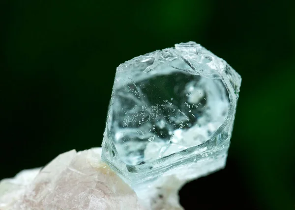 Aquamarine Mineral Specimen Stone Rock Geology Gem Crystal — Fotografia de Stock