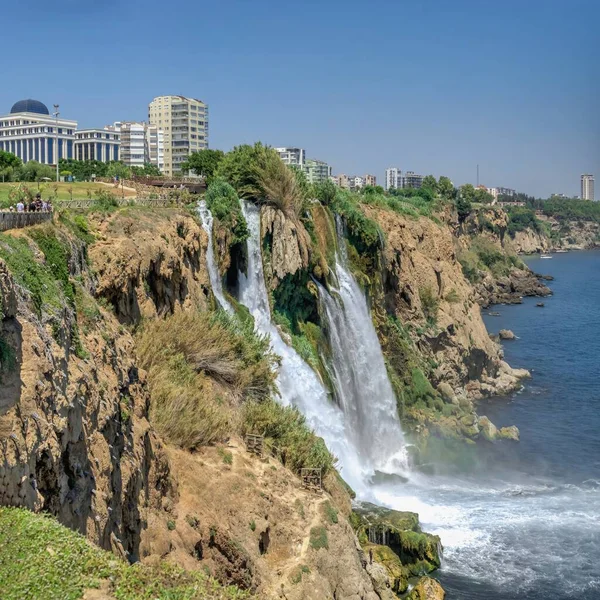 Antalya Turquia 2021 Cachoeiras Lower Duden Cachoeira Lara Antalya Turquia — Fotografia de Stock