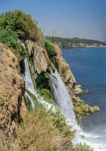 Antalya Turquia 2021 Cachoeiras Lower Duden Cachoeira Lara Antalya Turquia — Fotografia de Stock