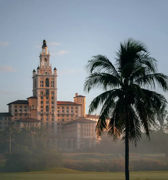 Hotel Épület Reggeli Korallzátonyok Miami — Stock Fotó