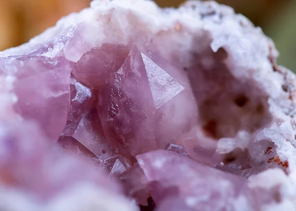 Rosa Quarz Mineralien Stein Berggeologie Edelstein Kristall — Stockfoto