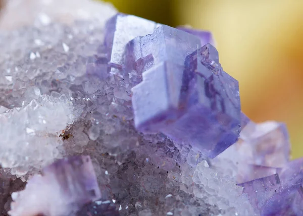 Fluorit Mineralprobe Stein Berggeologie Edelsteinkristall — Stockfoto