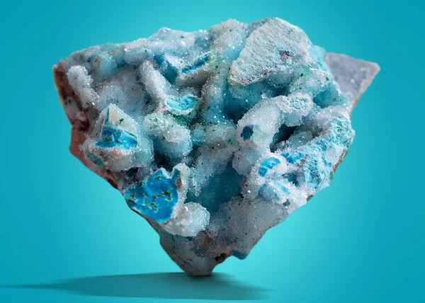 Crisocolla Espécimen Mineral Piedra Piedra Geología Gema Cristal — Foto de Stock