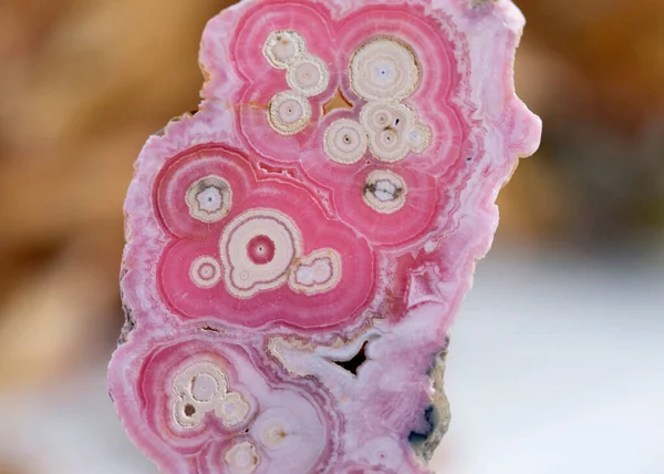 Rhodochrosite Mineral Specimen Stone Rock Geology Gem Crystal — Stock Photo, Image