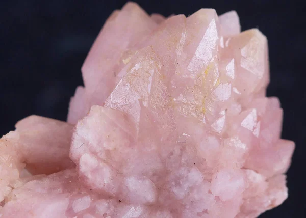 Рожевий Кварцовий Мінеральний Зразок Кам Яний Камінь Геологія Дорогоцінний Кристал — стокове фото