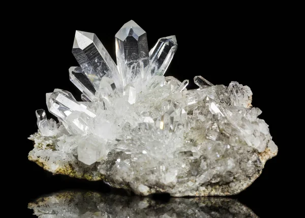 Kryształowy Okaz Mineralny Kamień Skała Geologia Kryształ — Zdjęcie stockowe