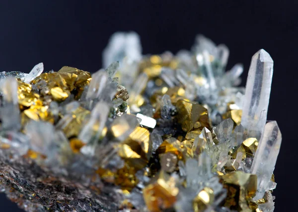 Pyrite Mineral Specimen Stone Rock Geology Gem Crystal — Stock Photo, Image