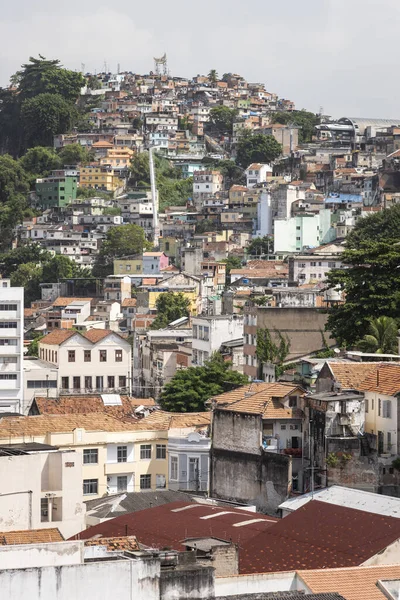 ダウンタウンエリアのProvidencia Favela丘への美しい景色 リオデジャネイロ ブラジル — ストック写真