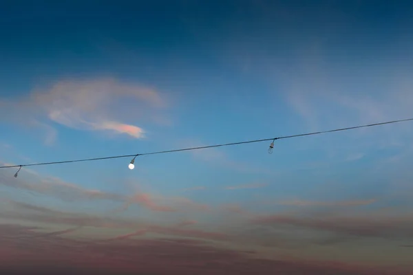 Lampadina Sul Cielo — Foto Stock