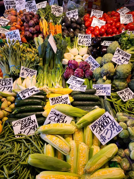 Fresh Summer Produce Seattle Washington — Foto Stock