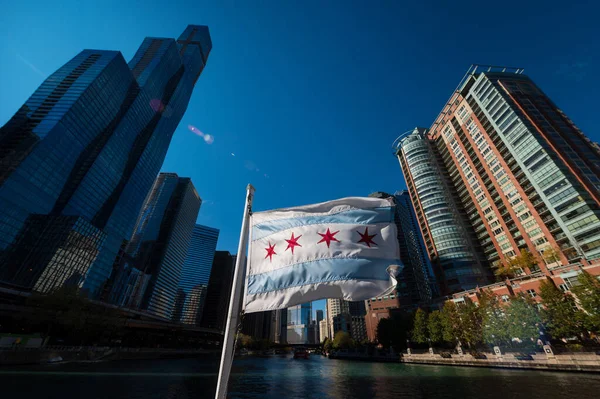 Edificios Chicago Anochecer Ciudad Chicago — Foto de Stock