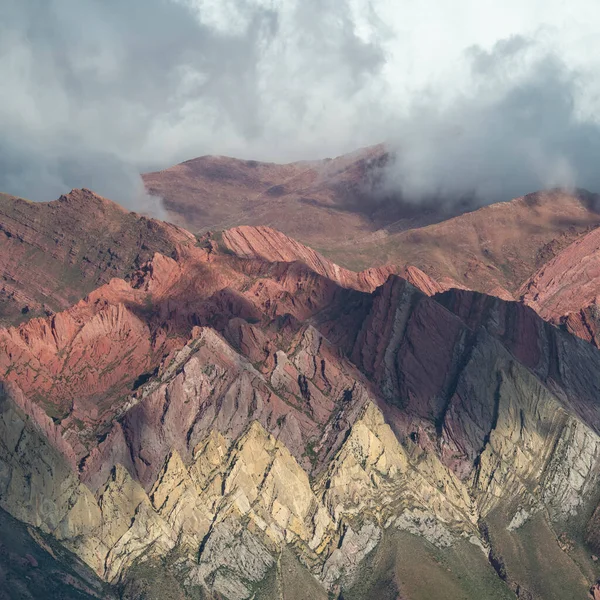 Amazing Jagged Peaks Serranias Hornocal Northern Province Jujuy Argentina — Stock Photo, Image