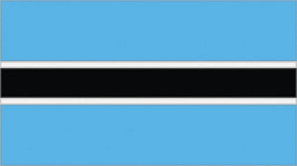 Bandera Bordado Botswana Emblema Tela Cosida Escudo Armas Bordado País —  Fotos de Stock