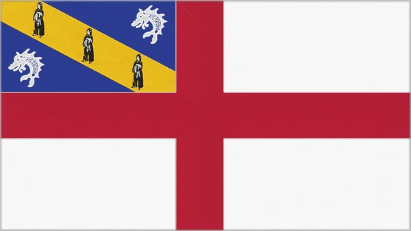 Bandeira Bordado Herm Emblema Tecido Costurado Brasão Armas Bordado País — Fotografia de Stock