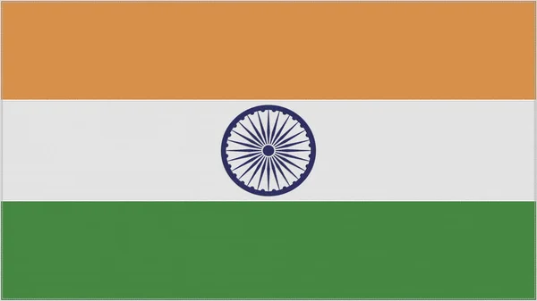 Bandera Bordado India Tela Cosida Emblema Indio Escudo Armas Bordado — Foto de Stock