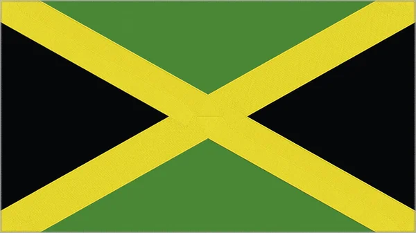 Jamaica Embroidery Flag Jamaican Emblem Stitched Fabric Embroidered Coat Arms —  Fotos de Stock