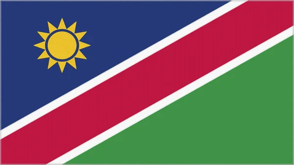 Bandera Bordada Namibia Namib Emblema Tela Cosida Escudo Armas Bordado —  Fotos de Stock