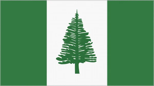 Norfolk Szigeti Hímző Zászló Emblem Varrt Szövet Hímzett Címer Ország — Stock Fotó