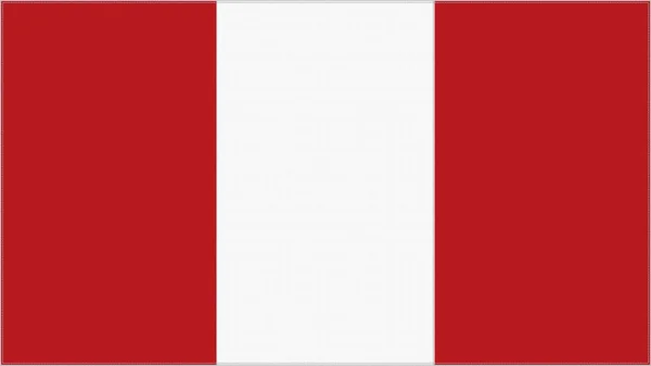 Bandera Bordado Perú Tela Cosida Emblema Peruano Escudo Armas Bordado —  Fotos de Stock