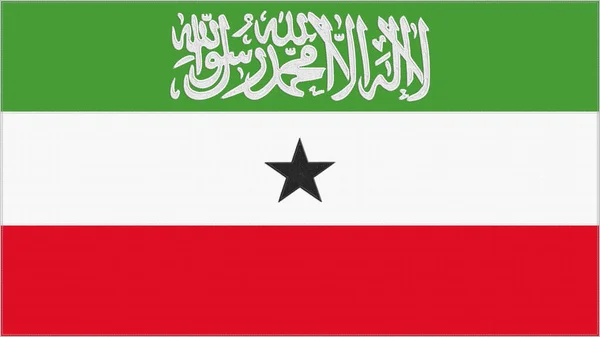 Stickfahne Aus Somaliland Emblem Bestickter Stoff Besticktes Wappen Land Symbol — Stockfoto