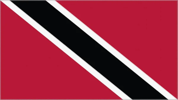 Флаг Тринидада Тобаго Ткань Эмблемой Вышитый Герб Текстильный Фон — стоковое фото