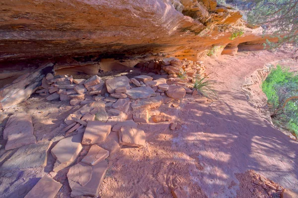 Kuno India Reruntuhan Tepi Tebing Sisi Mescal Mountain Sedona Arizona — Stok Foto