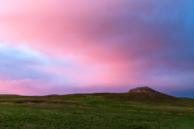 Nebraska ovalarında günbatımı