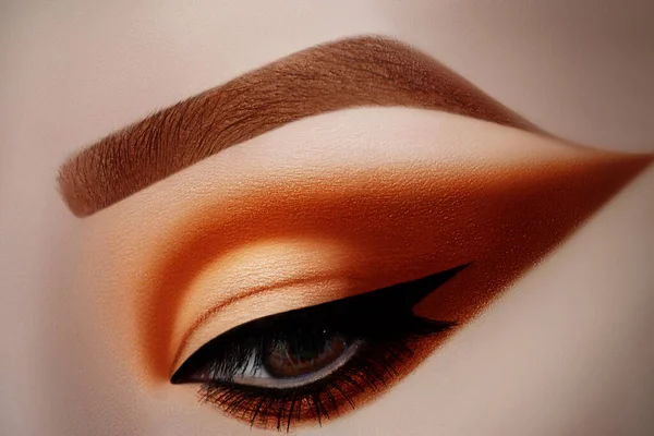 Sand Coloured Summer Eye Makeup — Stock Photo, Image