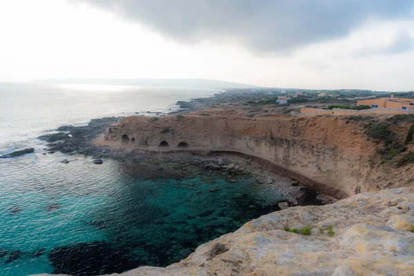 Piękna Cala Baster Wyspie Formentera Balearach Hiszpanii — Zdjęcie stockowe