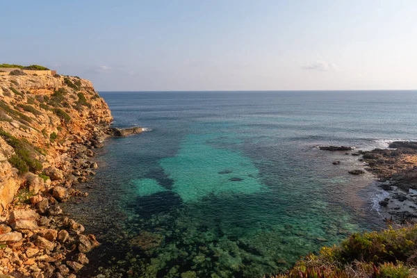 Hermosa Cala Baster Isla Formentera Las Islas Baleares España — Foto de Stock