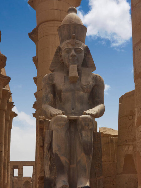 Karnak temple in luxor with its wonderful sculptures and antiquities
