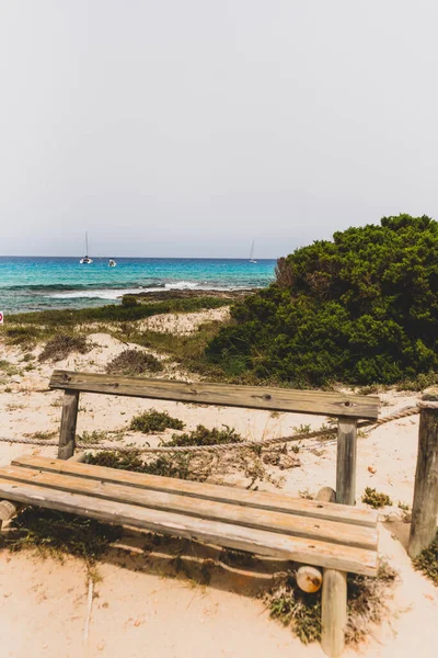 Formentera Spanje 2021 Juni Vissersdorp Calo Sant Agusti Het Eiland — Stockfoto