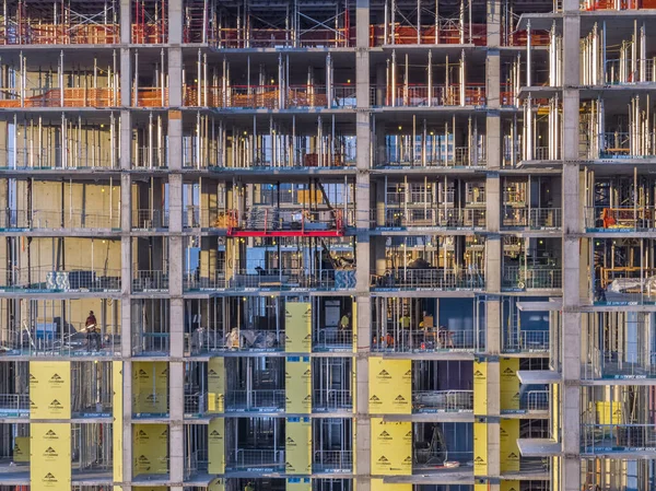 アトランタ中心街の高層ビル建設 — ストック写真