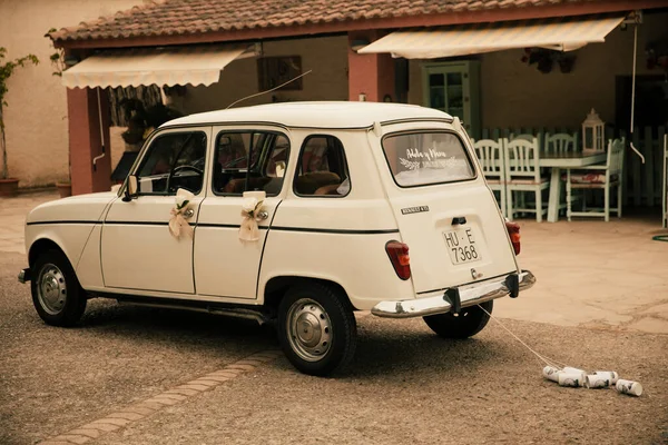 Antiguo Coche Clásico Preparado Para Una Ceremonia Boda — Foto de Stock