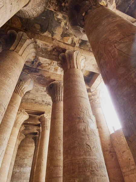 Templo Edfu Egipto Con Sus Increíbles Antigüedades — Foto de Stock
