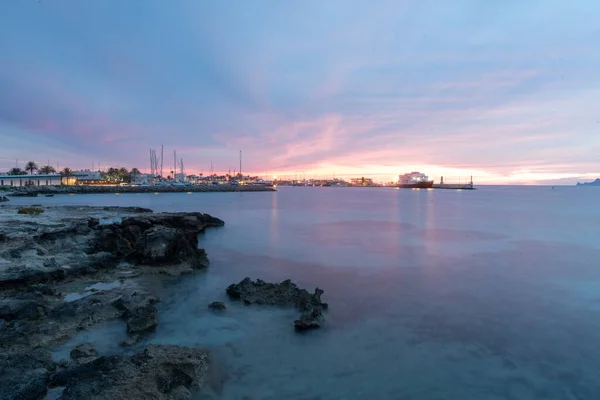 Porto Sabina Ilha Formentera Verão 2021 Com Vedra Para Trás — Fotografia de Stock