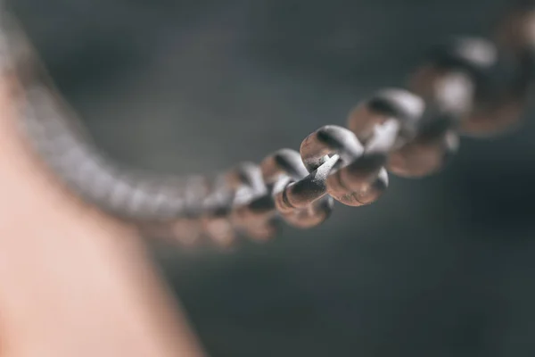 Close Chain Macro — Fotografia de Stock