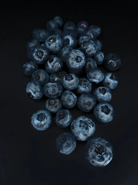 Blueberry Berries Dark Background — Foto de Stock