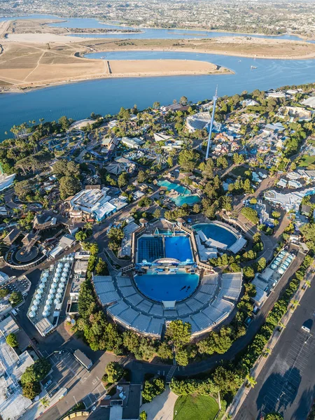 Seaworld San Diego Theme Park Luchtfotografie — Stockfoto