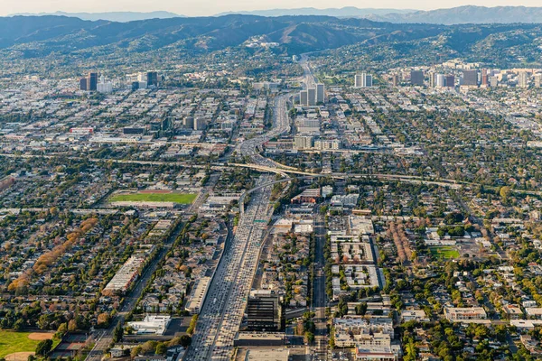 405 Und Interchange Freeway Aerial Los Angeles Kalifornien — Stockfoto