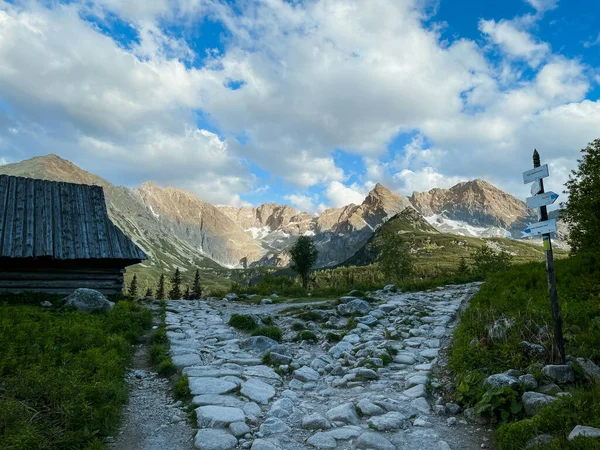 Dolina Gsienicowa Polskich Tatrach — Zdjęcie stockowe