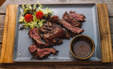 Mükemmel kalite ızgaranın farklı kesimleri.