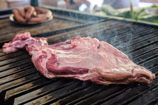 Different Cuts Excellent Quality Beef Grilled — Fotografia de Stock